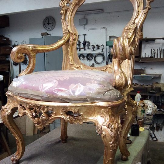 Silla de estilo Rococó, siglo XVIII